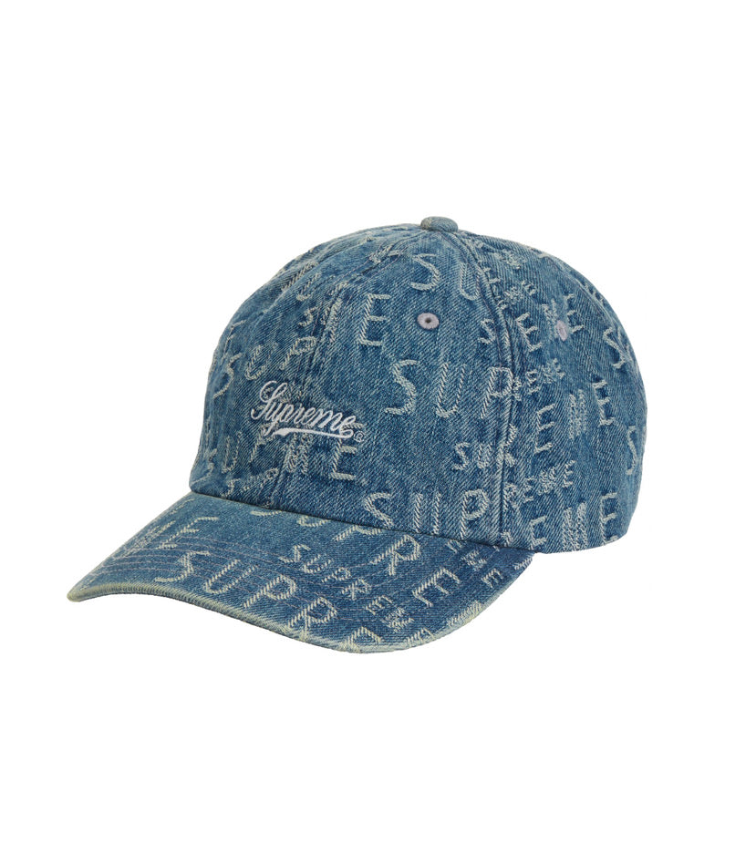 Supreme Jacquard Logos Denim 6-Panel