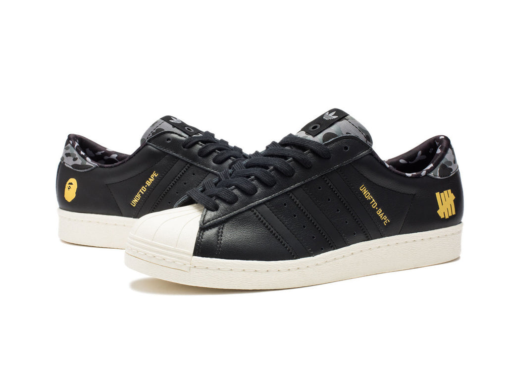 Adidas UNDEFEATED X BAPE SUPERSTAR 80V BLACK ORIGINALS CURATEDSUPPLY.COM Adidas UNDEFEATED X BAPE SUPERSTAR 80V BLACK ORIGINALS CURATEDSUPPLY.COM