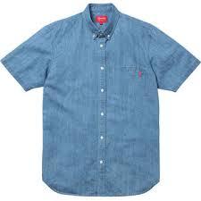 Supreme Denim Shirt Light Blue