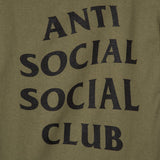 Anti Social Social Club CLUB TEE 2 MILITARY GREEN