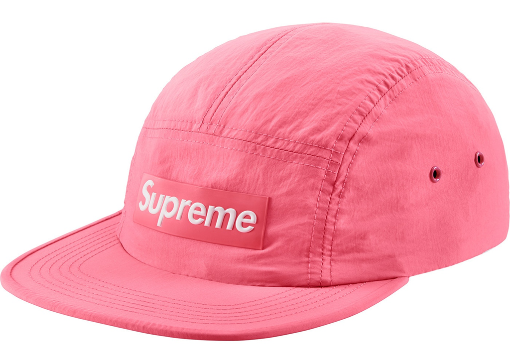 Supreme Raised Logo Patch Camp Cap Pink CURATEDSUPPLY.COM