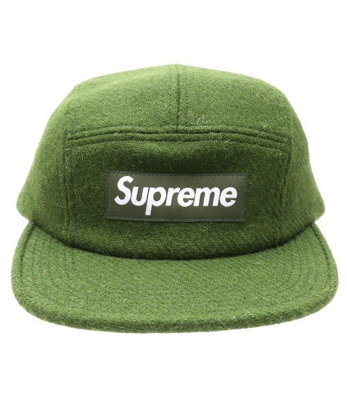 Supreme Harris Tweed Camp Cap Green –