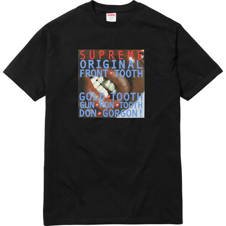 Supreme Gold Tooth Tee Black 