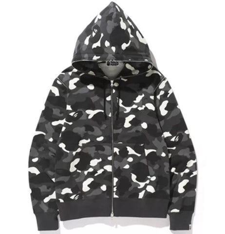 A Bathing Ape Bape City Camo Hoodie W/ Detachable Sleeves