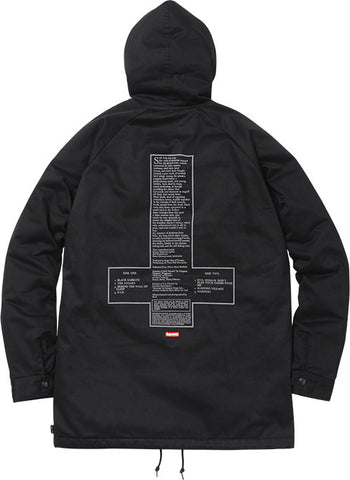 Supreme Black Sabbath Parka Black