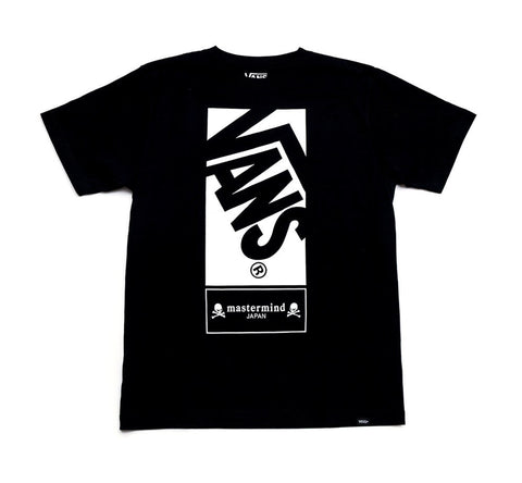 Mastermind Japan x Vans "Off The Wall" Box Logo Black Tee