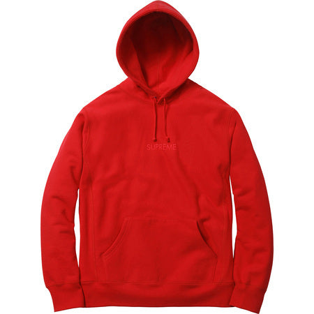 Supreme Tonal Embroidered Hooded Sweater Red