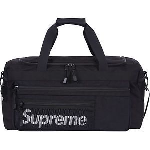 Supreme Logo Duffle Black