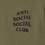 Anti Social Social Club CLUB TEE 2 MILITARY GREEN