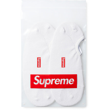 Supreme No Show Sock (2 pack) White 