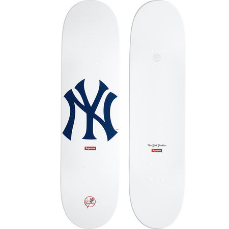 Supreme / New York Yankees 47 Brand White Skateboard