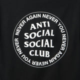 Never Again Never You Black Tee