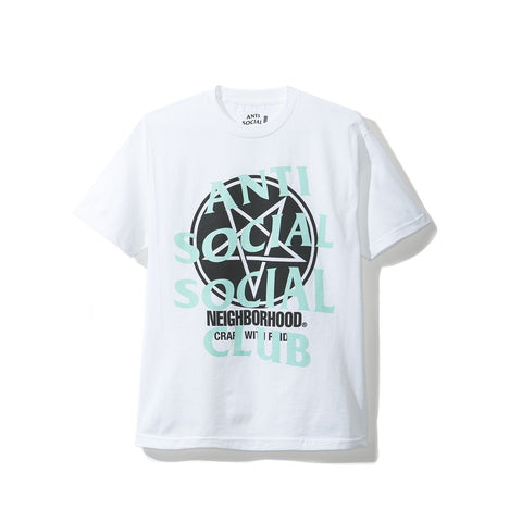 Anti Social Social Club x Neighborhood White Filth Fury Tee