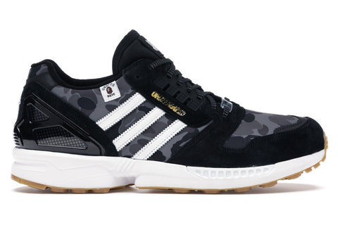Adidas ZX 8000 Bape x Undefeated Black Size 9