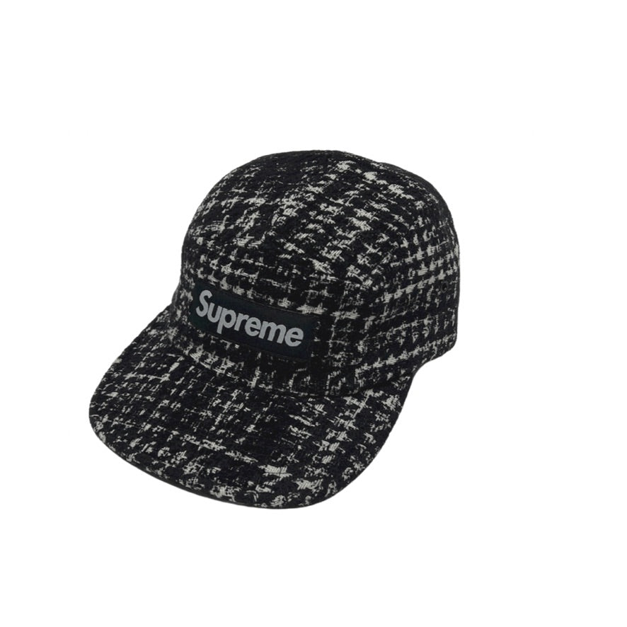 サマーセール ミニグランド バンドル Panel 5 White And Black Tweed Supreme Cap CURATEDSUPPLY.COM – 帽子