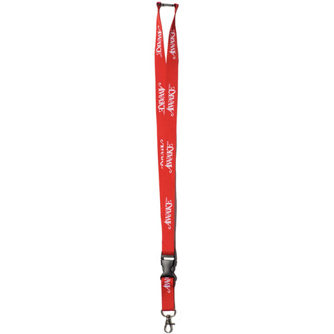 AWAKE NY Logo Lanyard Red