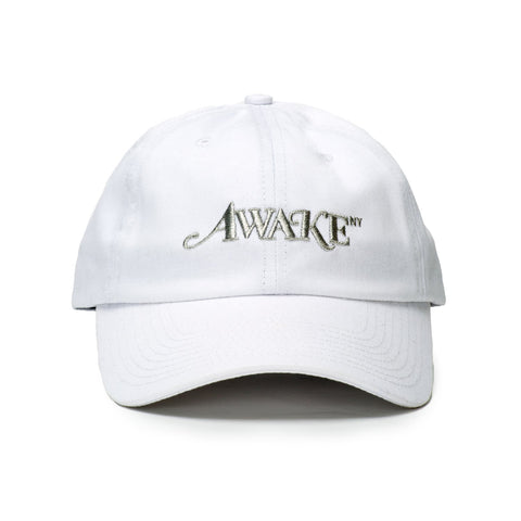 AWAKE NY Metallic Logo Hat White