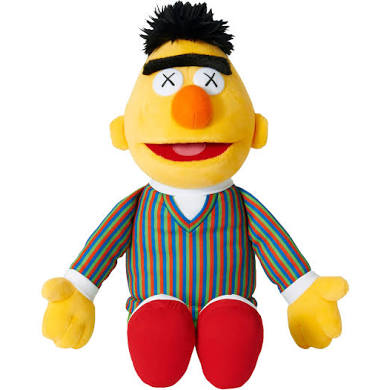 KAWS x Sesame Street Plush Bert Toy