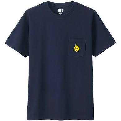 KAWS x Sesame Street Big Bird Pocket Tee Navy