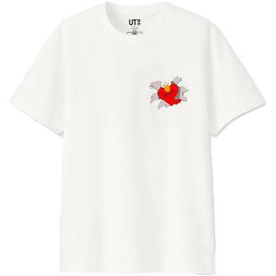 KAWS x Sesame Street Elmo Graphic Tee White