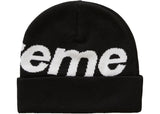 Supreme Big logo Beanie Black