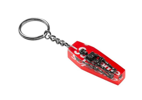 Supreme Skeleton Keychain Red