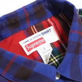 Supreme Comme de Garcons Shirt Button Down Red and Blue