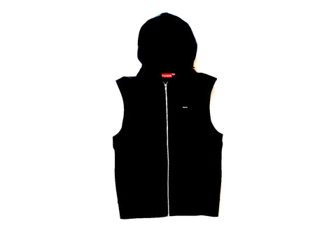 Supreme Small Box Zip Up Vest Black