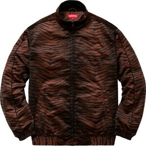 Supreme Tiger Stripe Track Jacket Brown