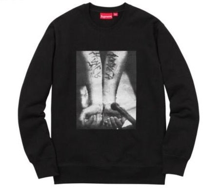 Supreme Slayer Cutter Crewneck Black – CURATEDSUPPLY.COM