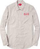 Supreme Striped Work Shirt White