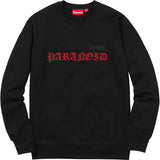 Supreme Black Sabbath Paranoid Crewneck Black