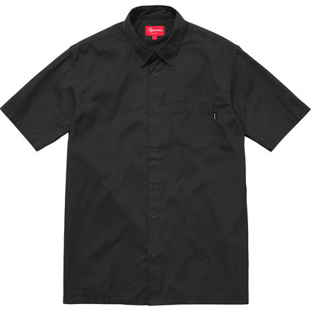 Supreme Lightweight Oxford Shirt Black Short Sleeve 