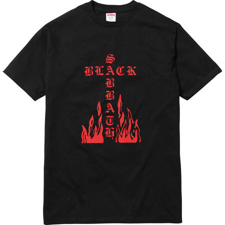 Supreme Black Sabbath Cross Tee Black – CURATEDSUPPLY.COM