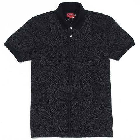 Supreme Paisley Polo Black