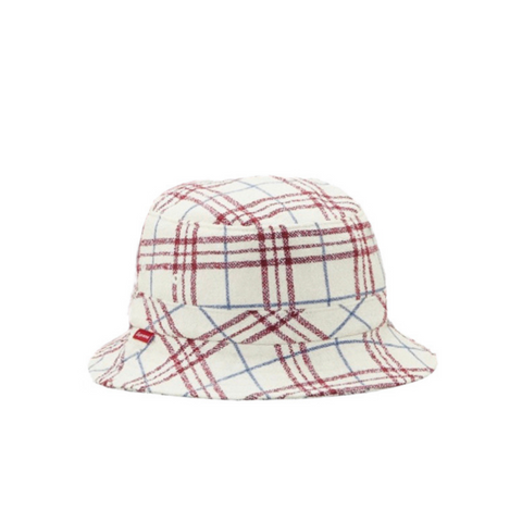 Supreme Loro Piana Terry Crusher Hat Cream Plaid S/M