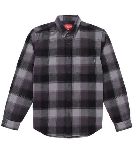 Supreme Shadow Plaid Flannel Shirt Black – CURATEDSUPPLY
