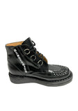 Mastermind George Cox 15238 V Zip D Ring Chukka size 8.5 UK. Black Leather. US 9
