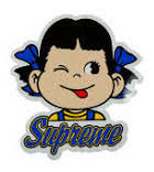 Supreme Milky Girl Blue Sticker